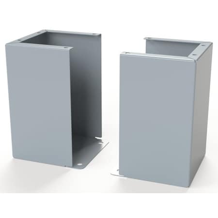 Saginaw Control & Engineering Floor Stand Kit, 12 in. H x 8 in. W x 7.87 in. L, Carbon Steel SCE-FK1208LG